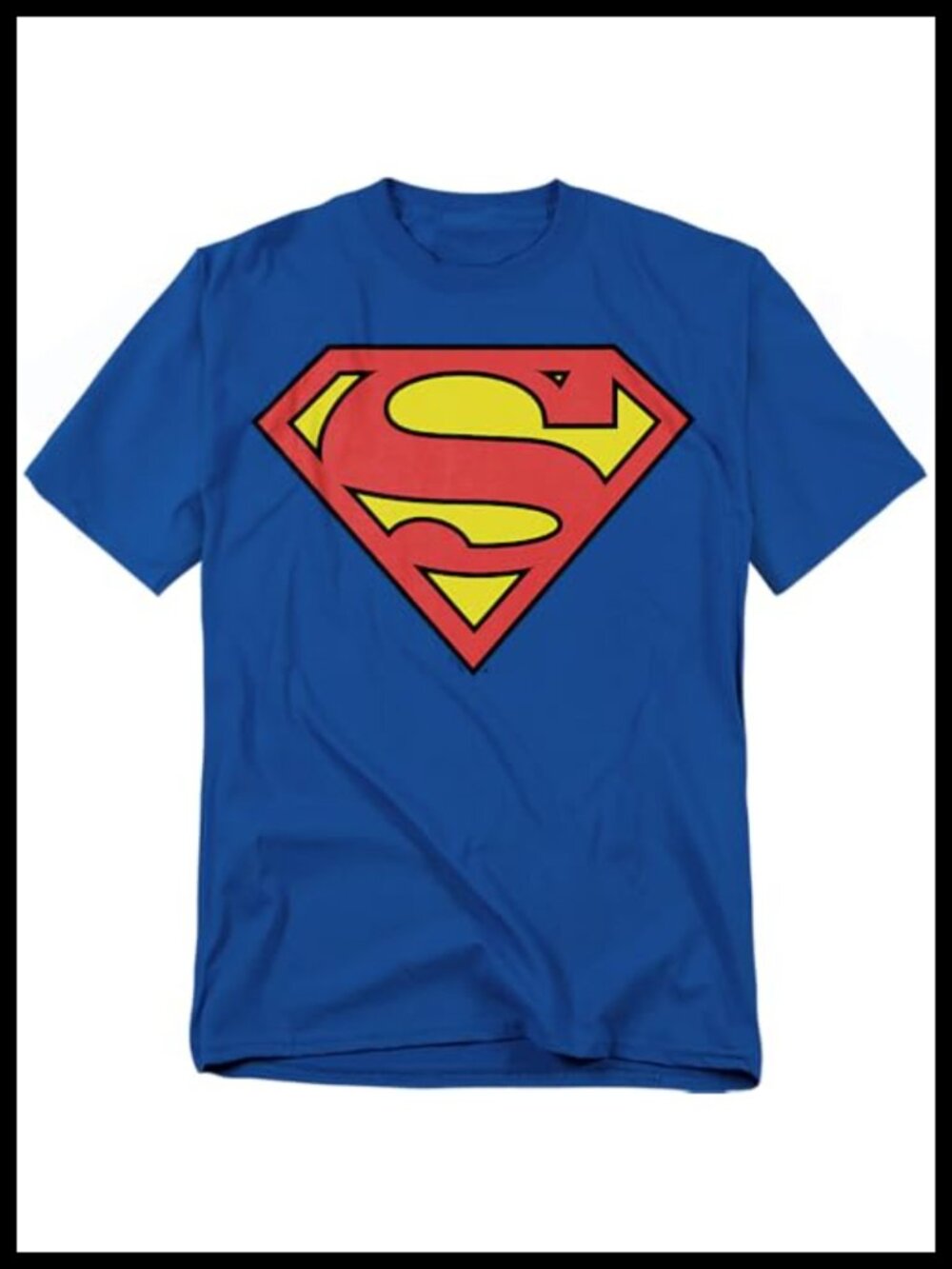 Superman Classic Logo T-Shirt Cotton Crew Neck Short Sleeve